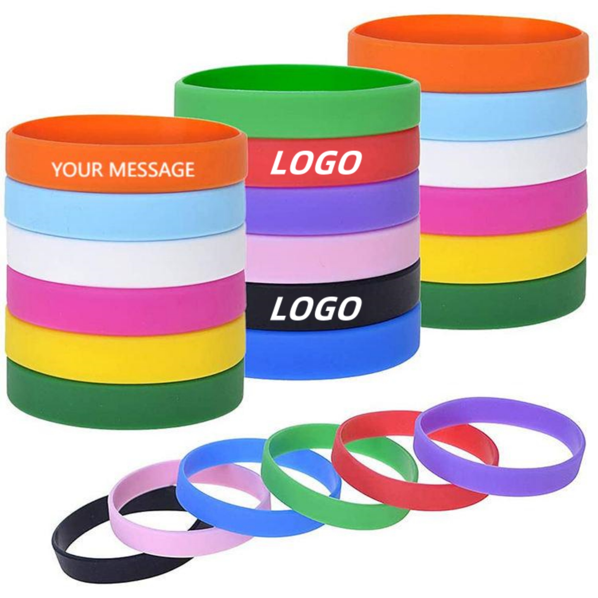 Rubber Wristbands With Message Or Logo 2