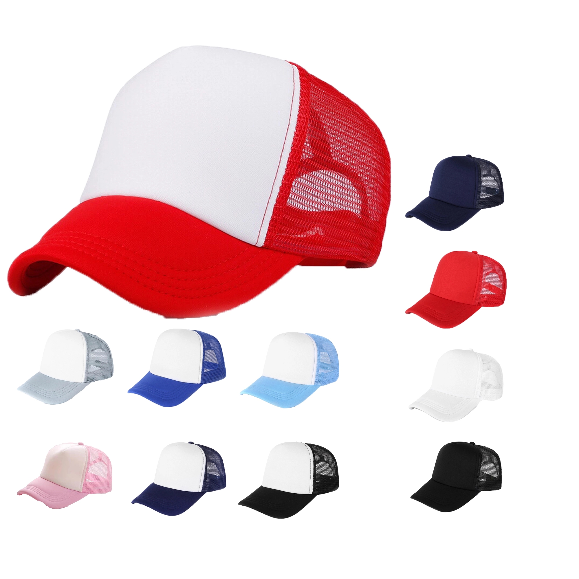 Sponge Color Mesh Hat 2