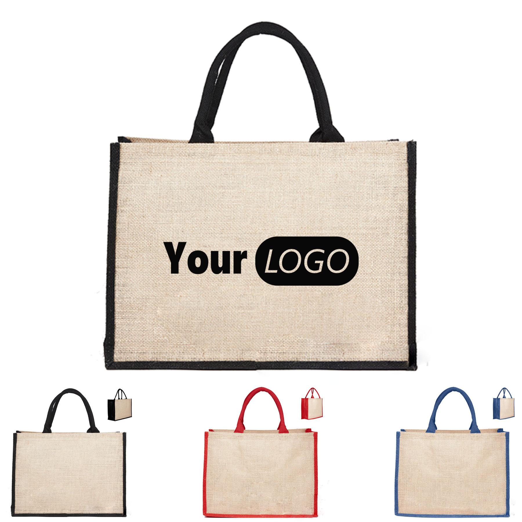 Jute Tote Bag, custom tote bag with logo imprint 5