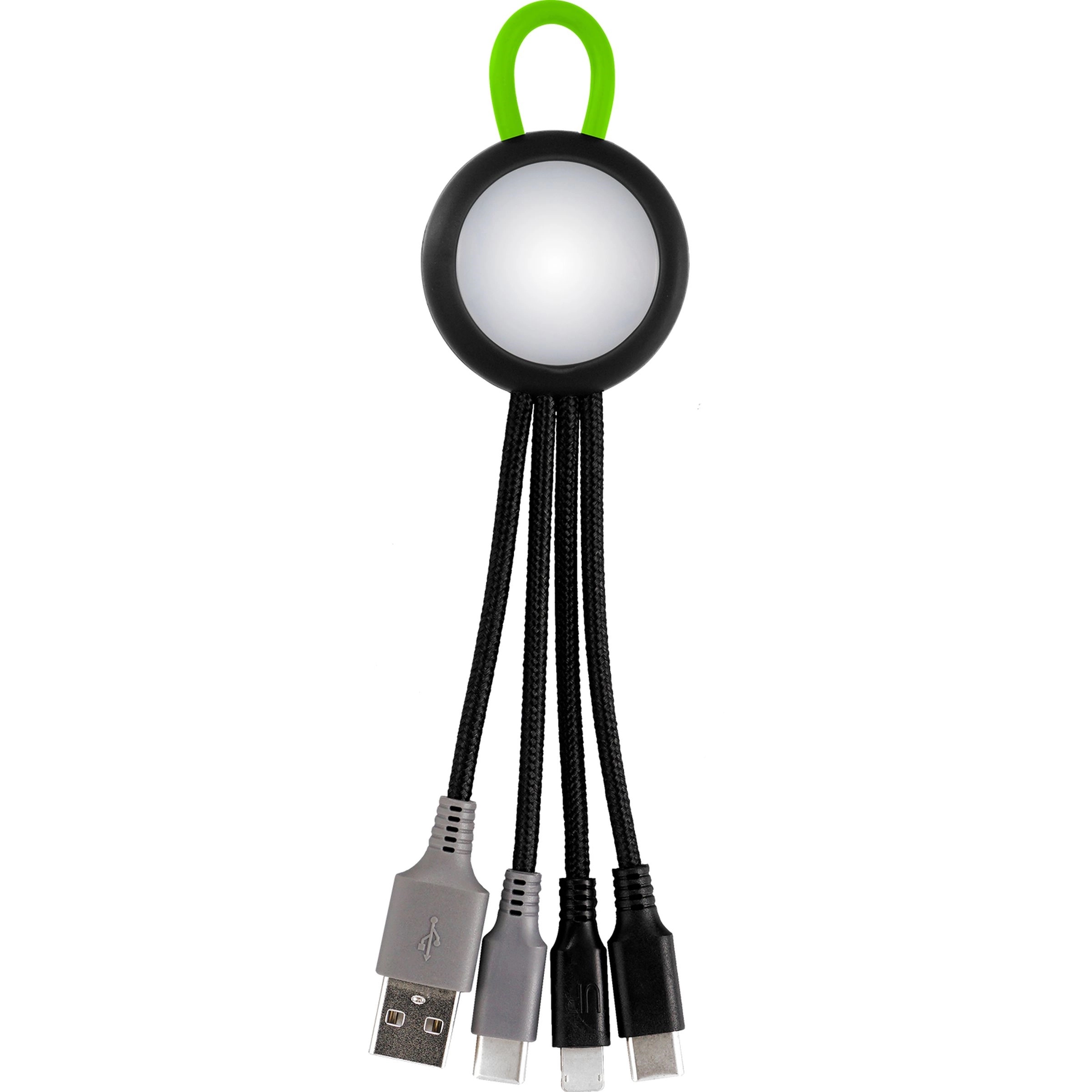 Clearview Light Up Loop Dual Input 3-in-1 Charging Cable 14