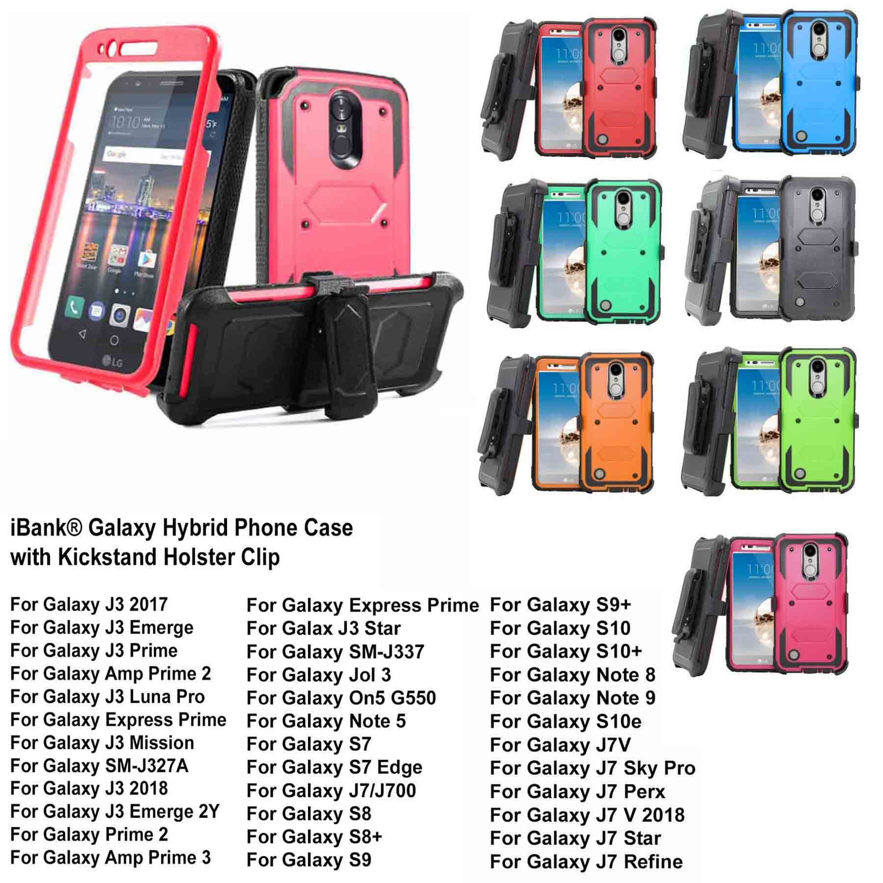 iBank ® Galaxy A16 / A15 / A14 Case with Belt Clip and Kickstand 1