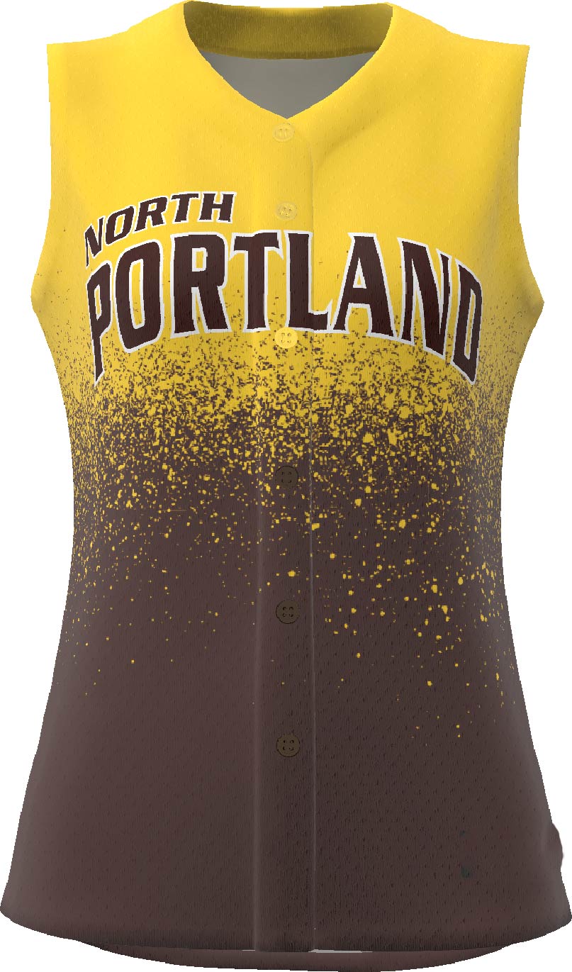 Rise Full Button Sleeveless Softball Jersey - Select 2