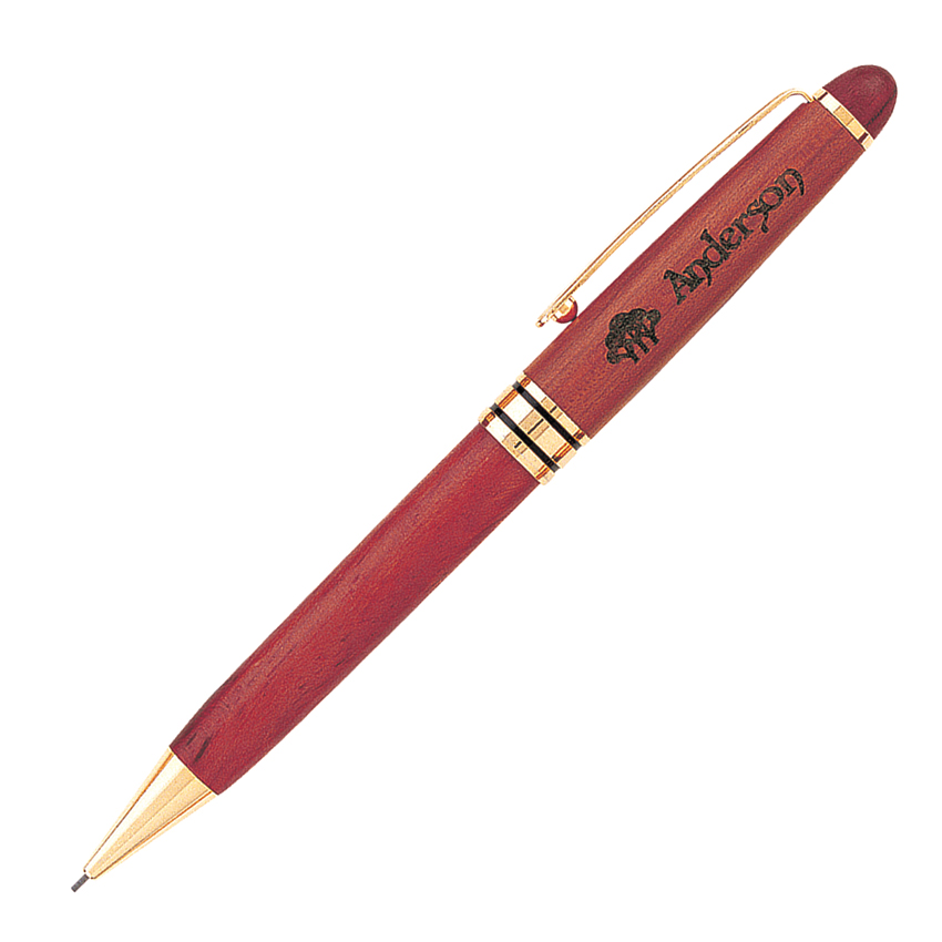 Wood Lead Pencil with Gold Trim (.9MM Lead) 1