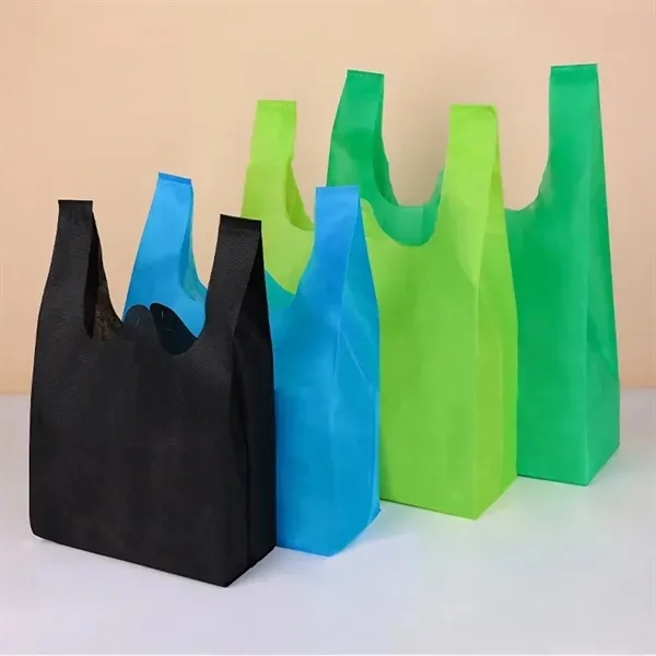 Vest Shopping Bag with Reusable Non-Woven Eco-Friendly Tote 4