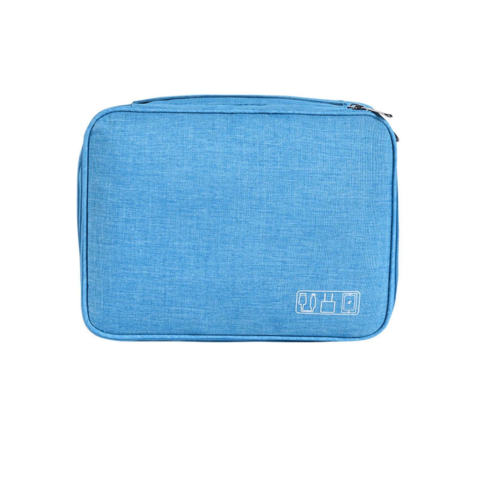 Travel Portable Three Layer Data Cable Storage Bag 10