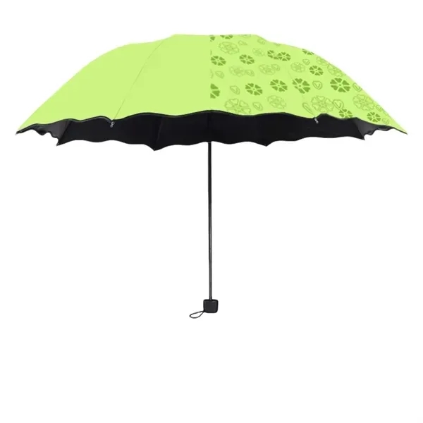 Foldable Color Changing Flower Sun Umbrella with Protection 2