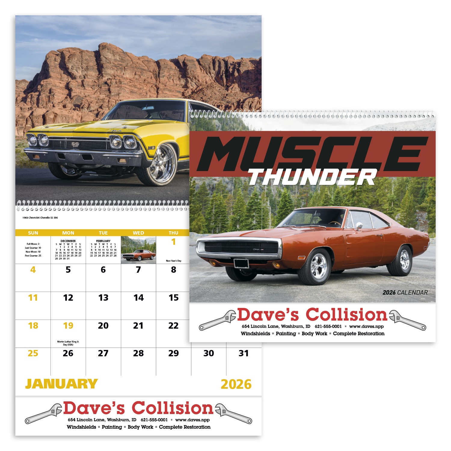 Good Value™ Muscle Thunder - Spiral Calendar 47