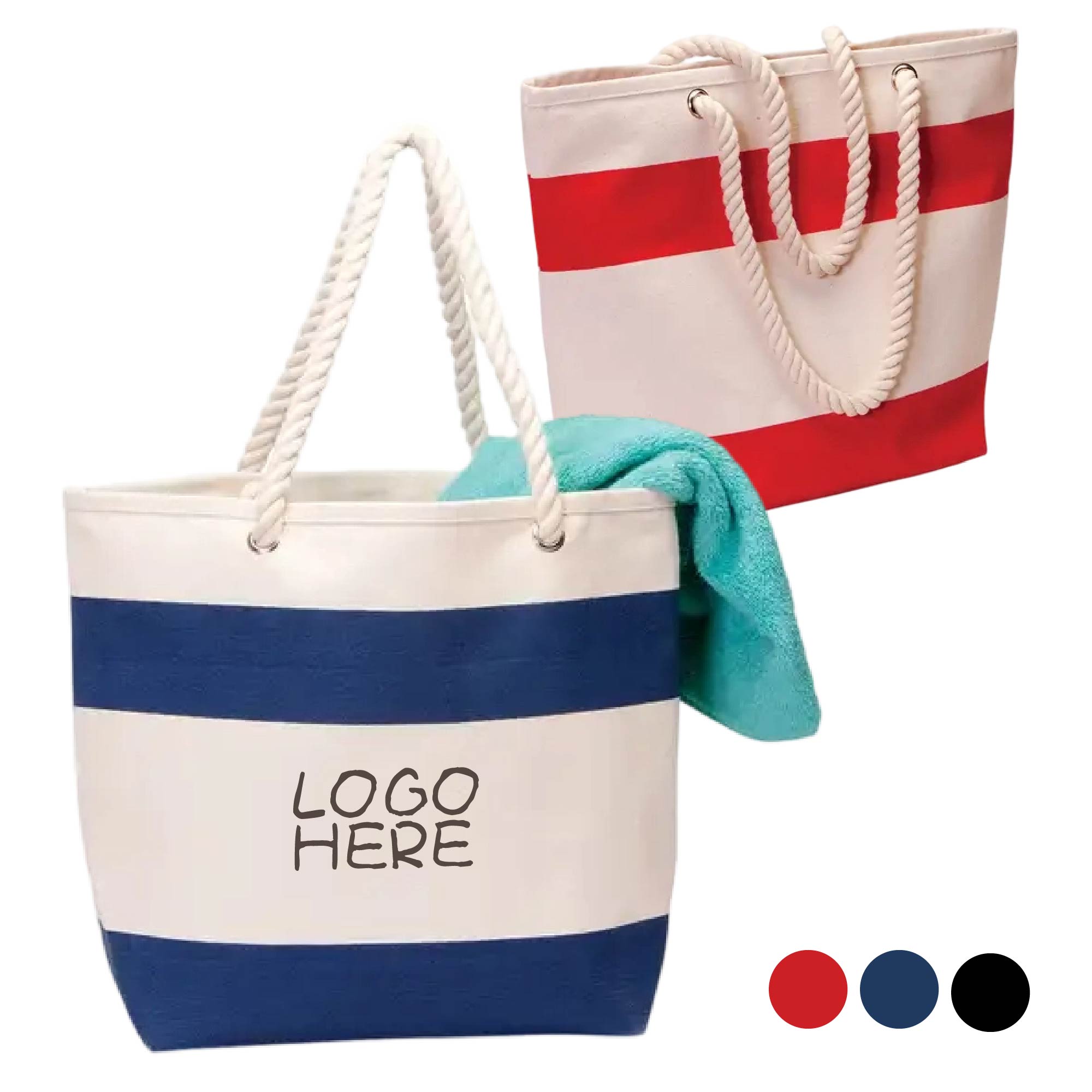 Rope Handle Canvas Tote Bag 2