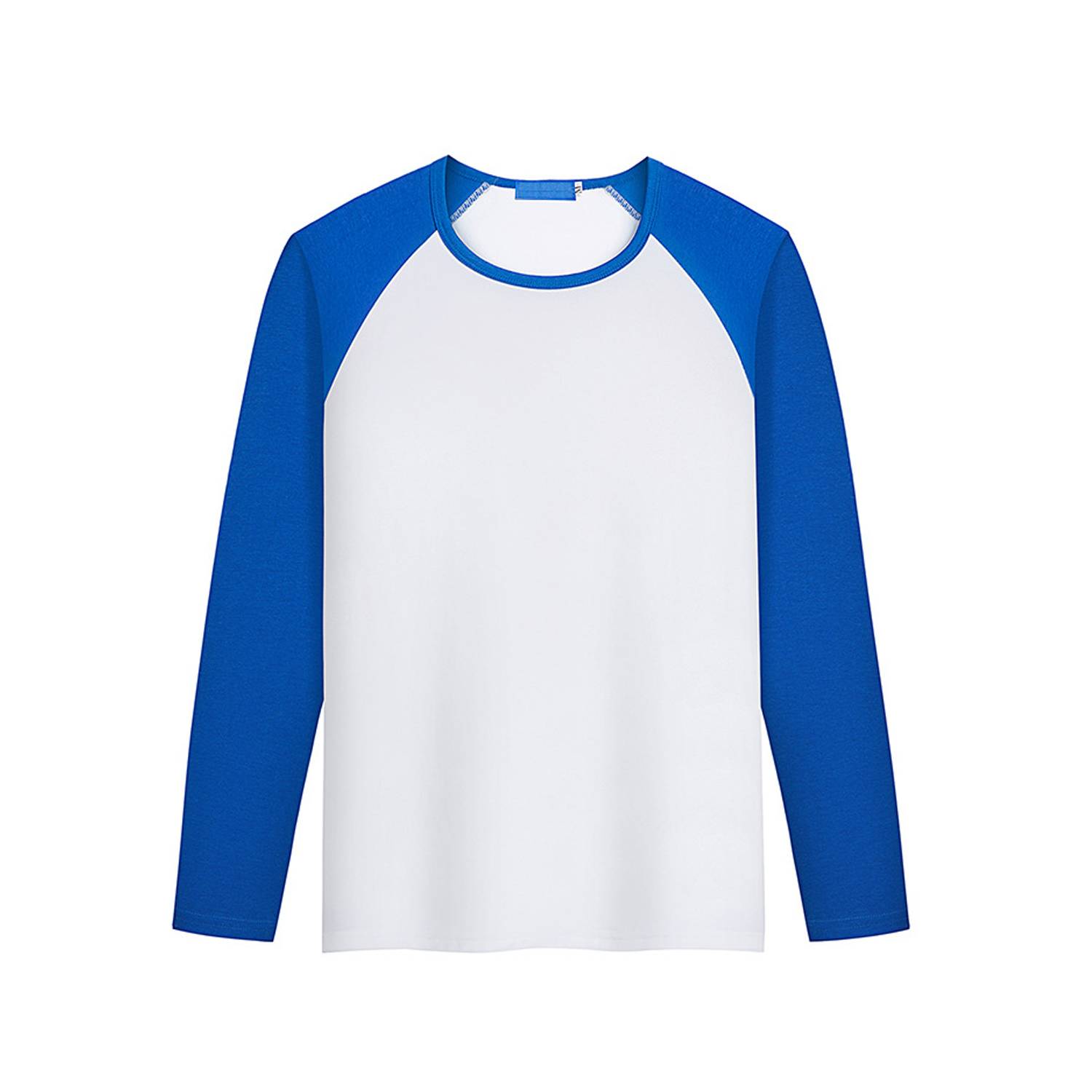 Modal Long Sleeve Colorblock Crew Neck Shirt 9