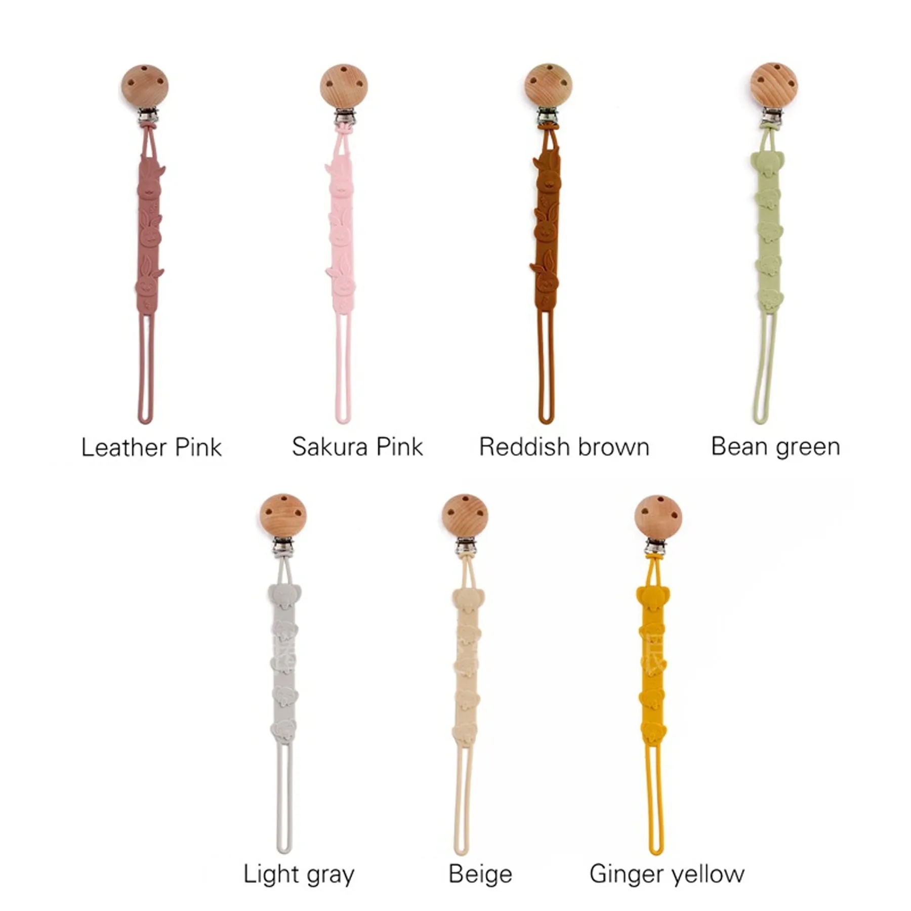 Beech Three Hole Pacifier Chain 1