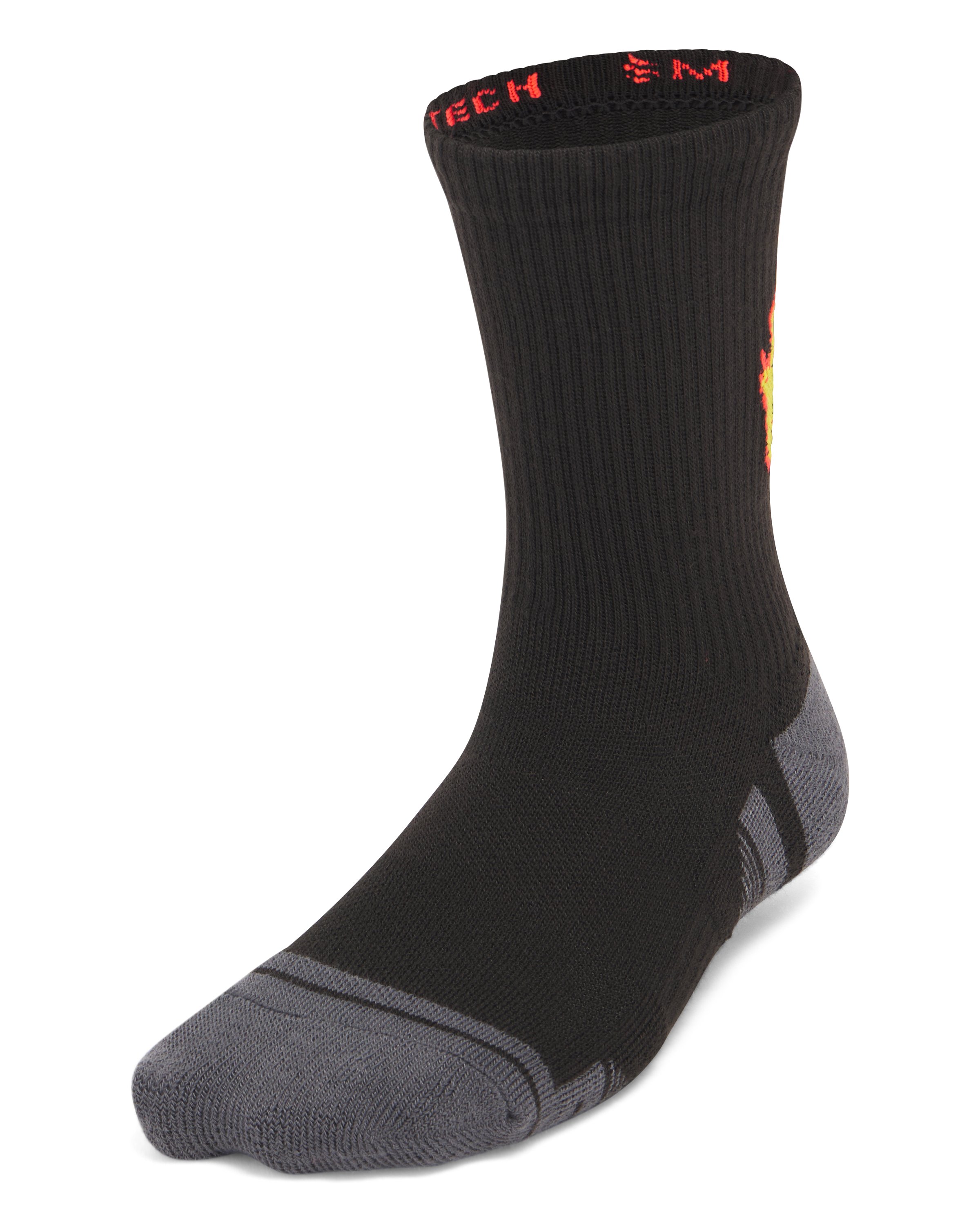 UA Performance Tech Kids' 3-Pack Crew Socks 5