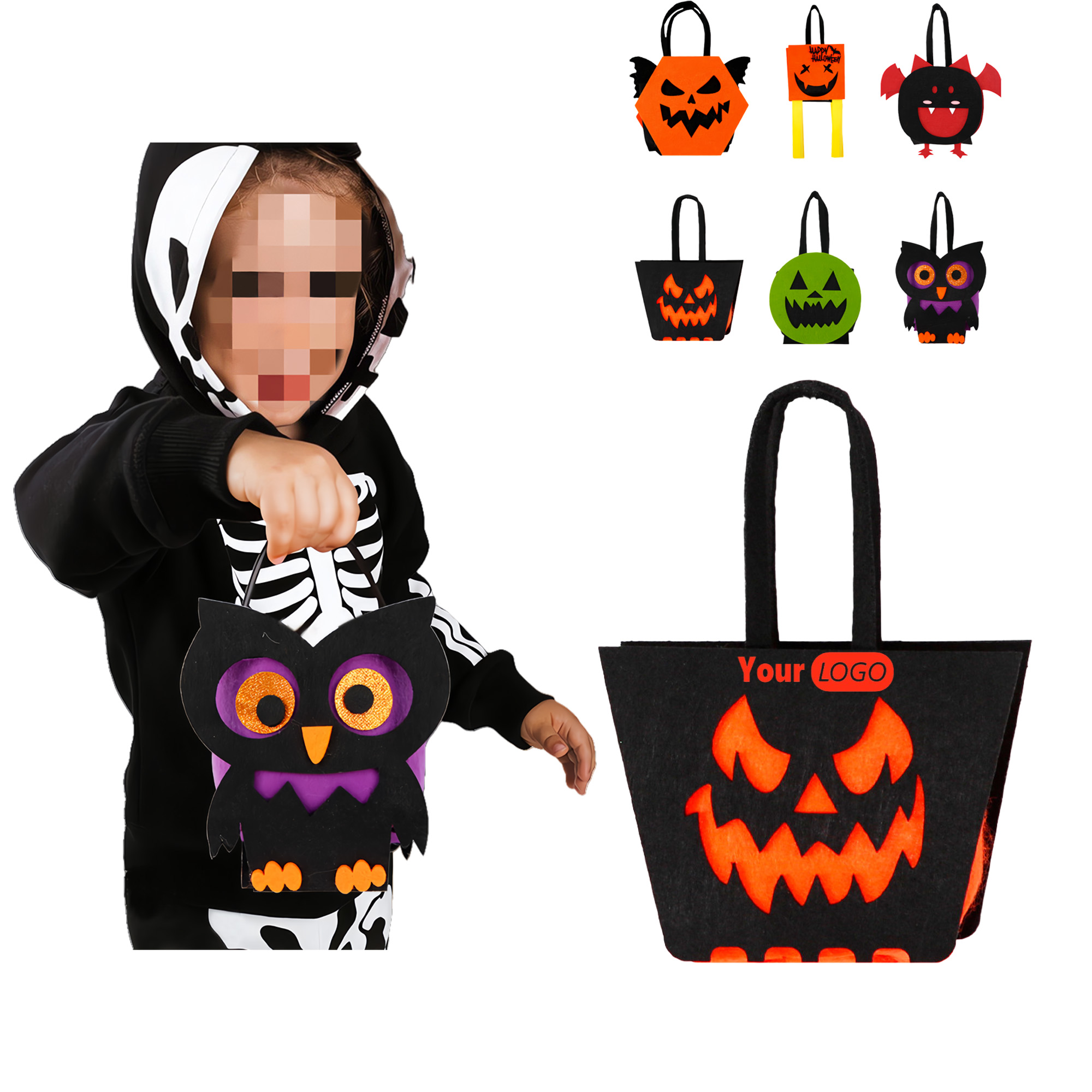 Halloween Non-woven Fabric Trick-or-treat Candy Bag 2