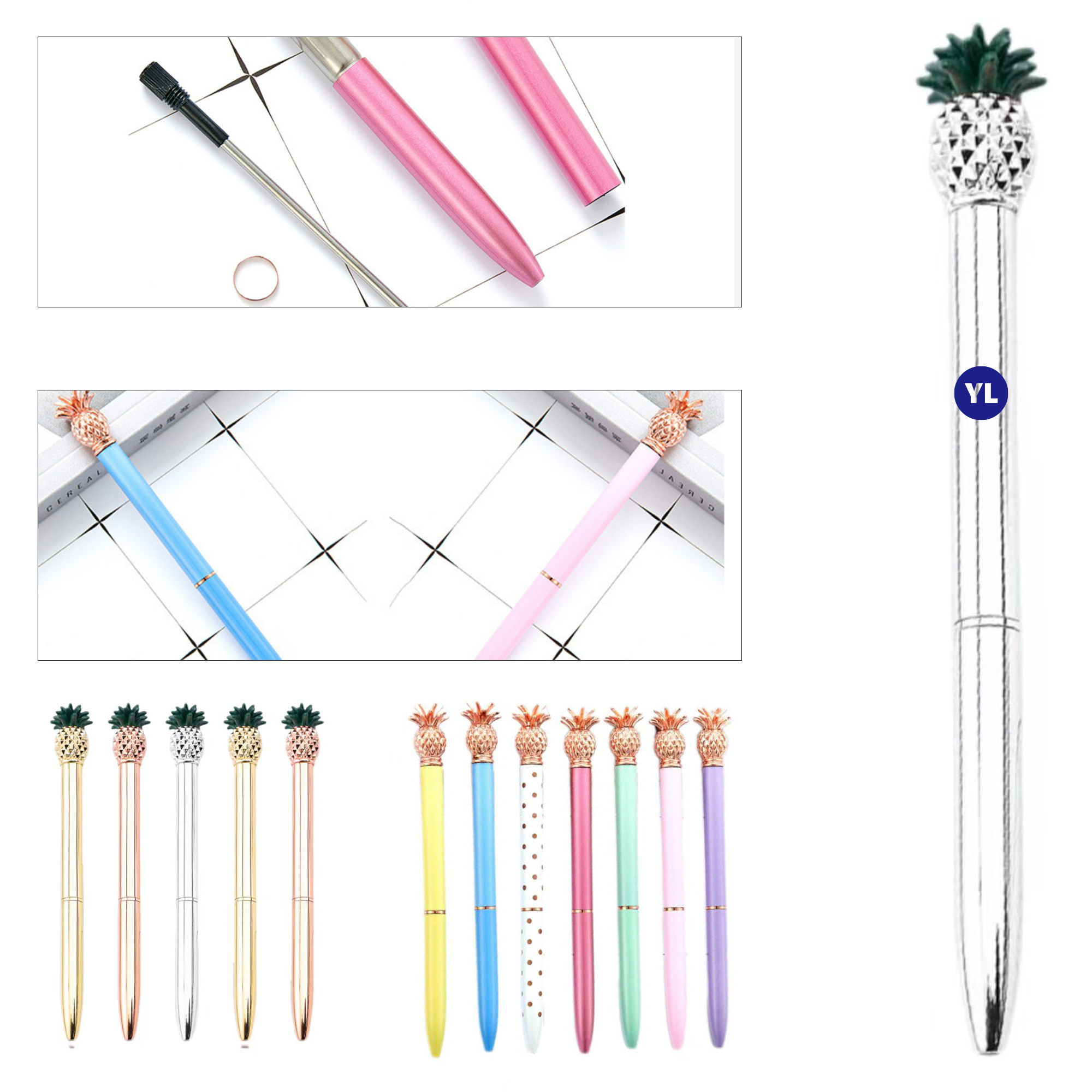 Pineapple-Design Metal Pen 3