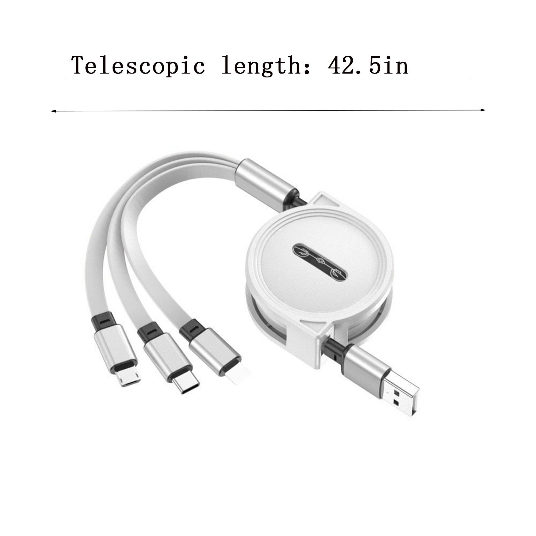 3-in-1 Retractable Charging Cable 2