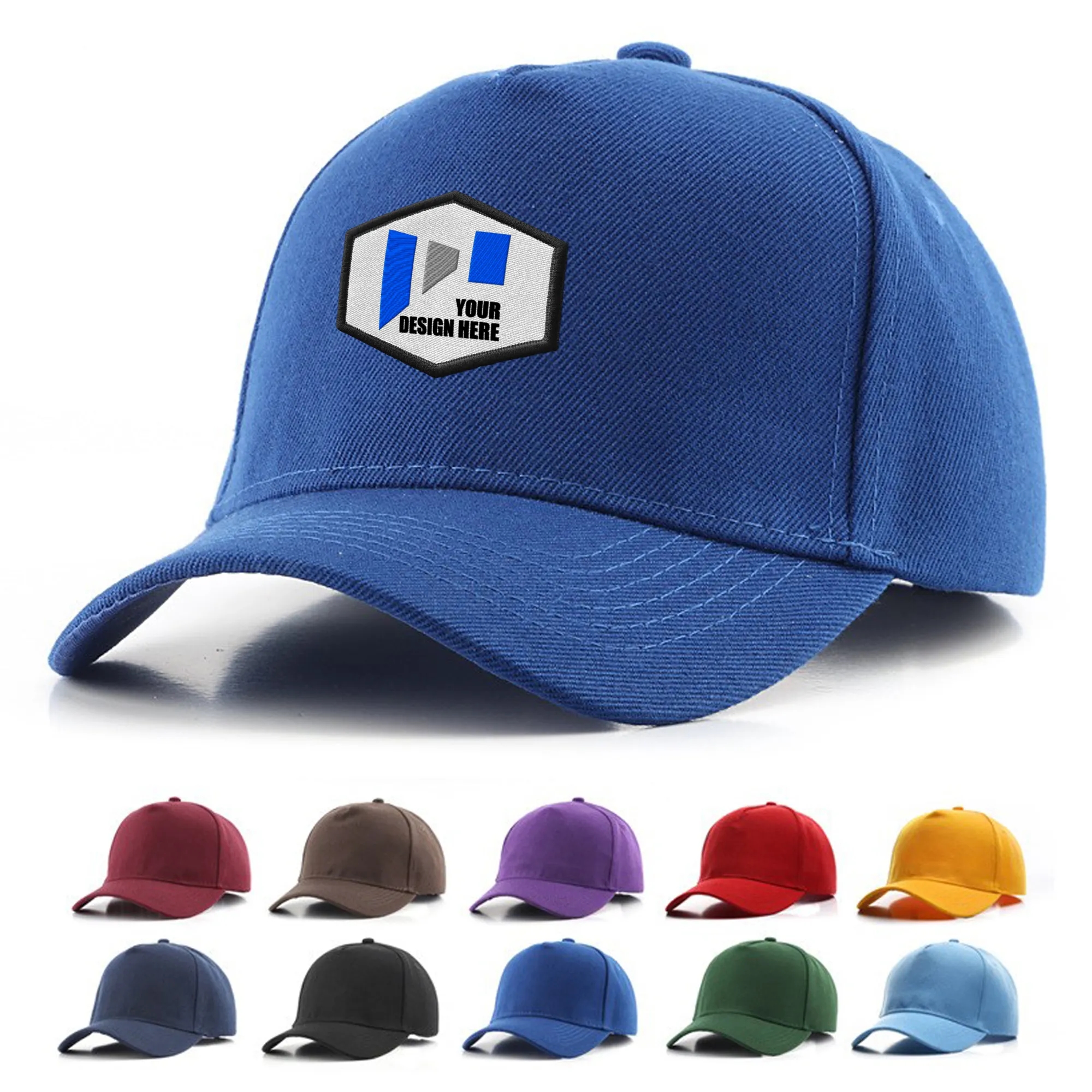 5 Panel Cotton Baseball Cap 2