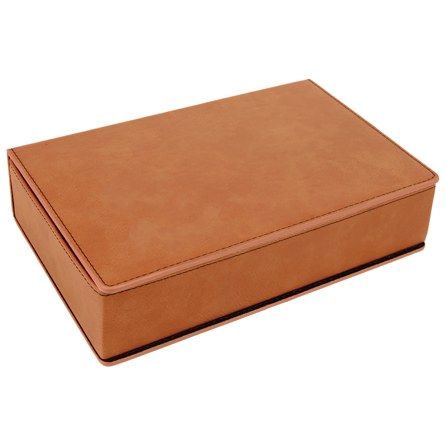 Stainless Steel Rawhide Leatherette Flask Gift Set 4