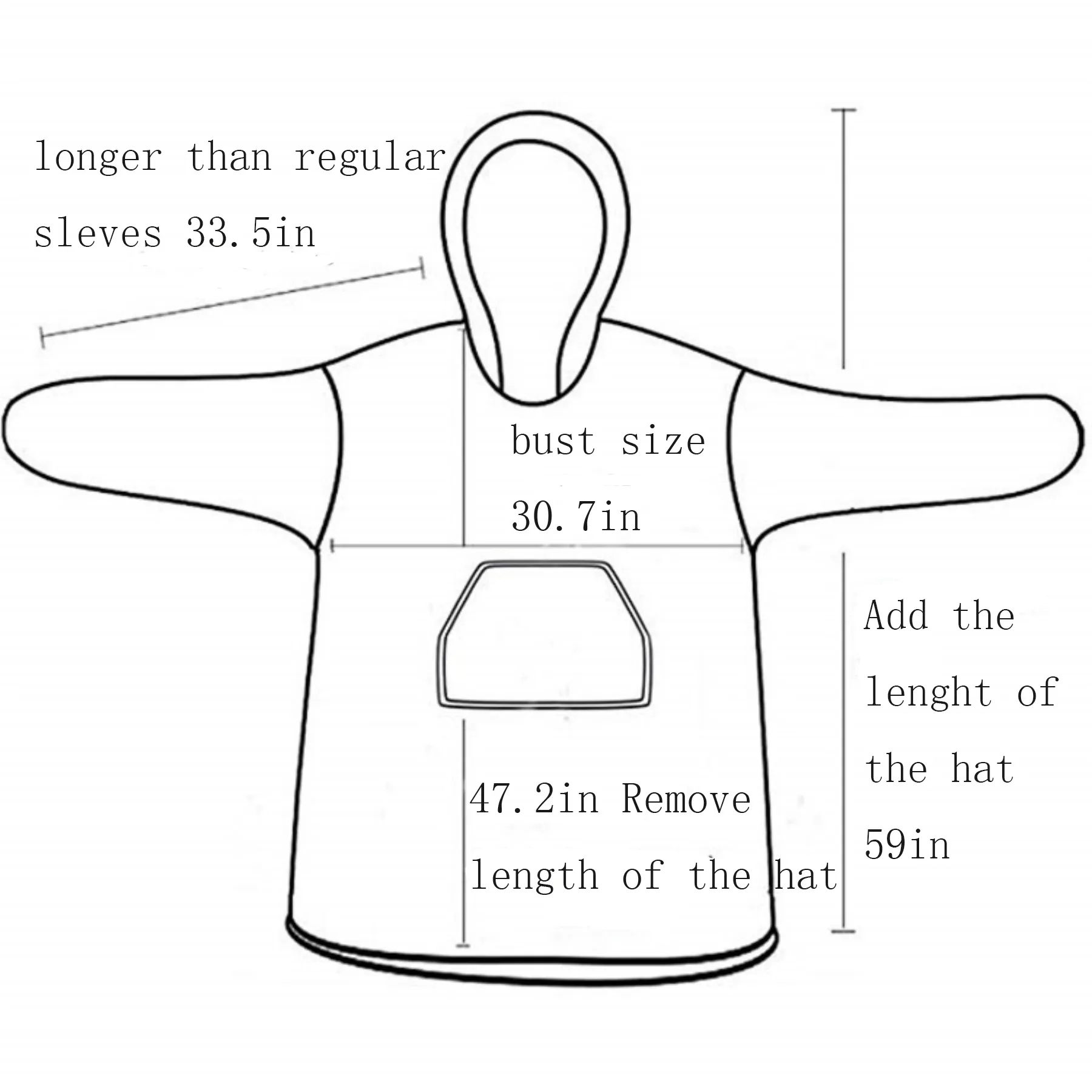Oversized Microfiber & Sherpa Wearable Blanket 17