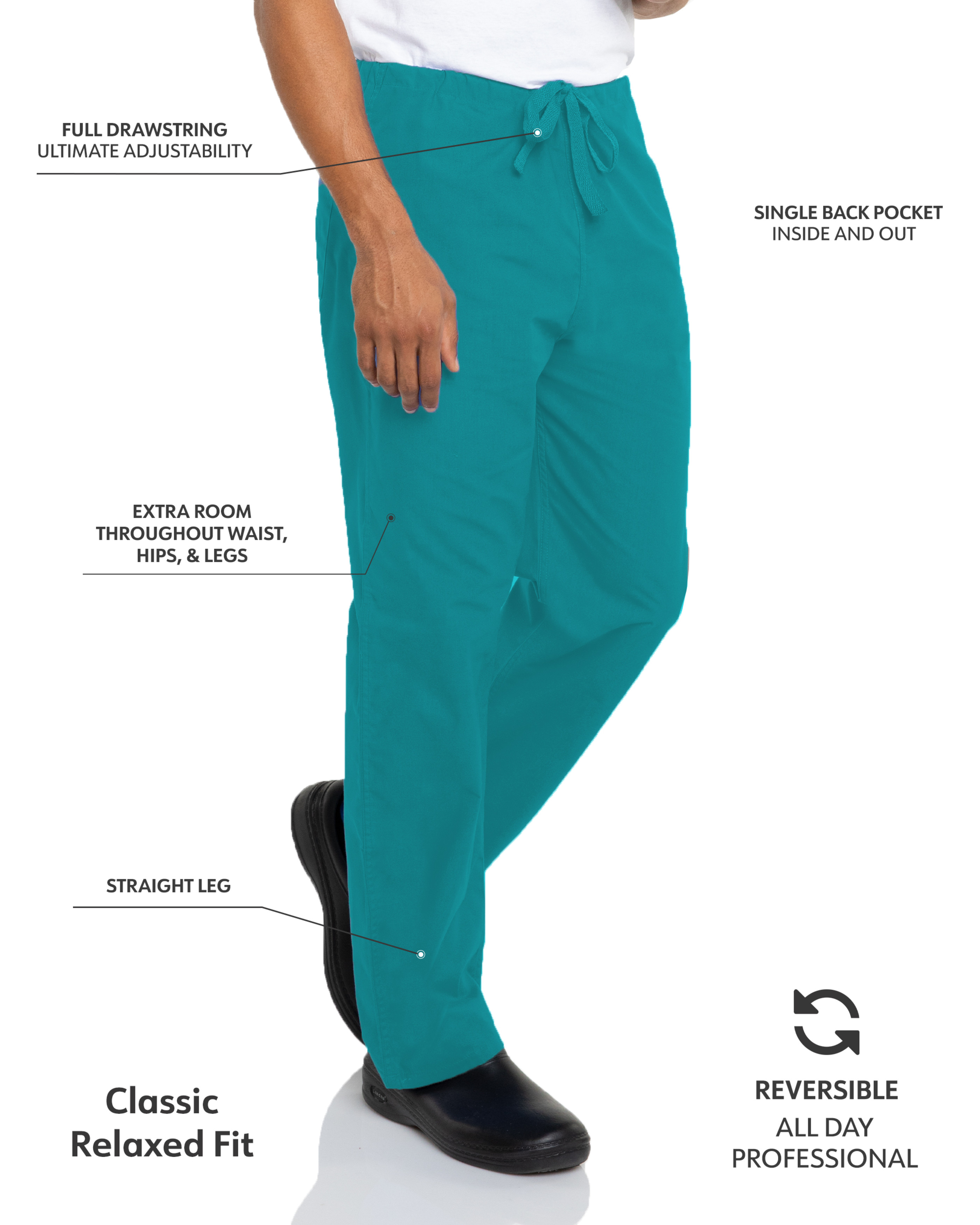 Landau - Essentials - Unisex One-Pocket Reversible High-Rise Waist Pant 4