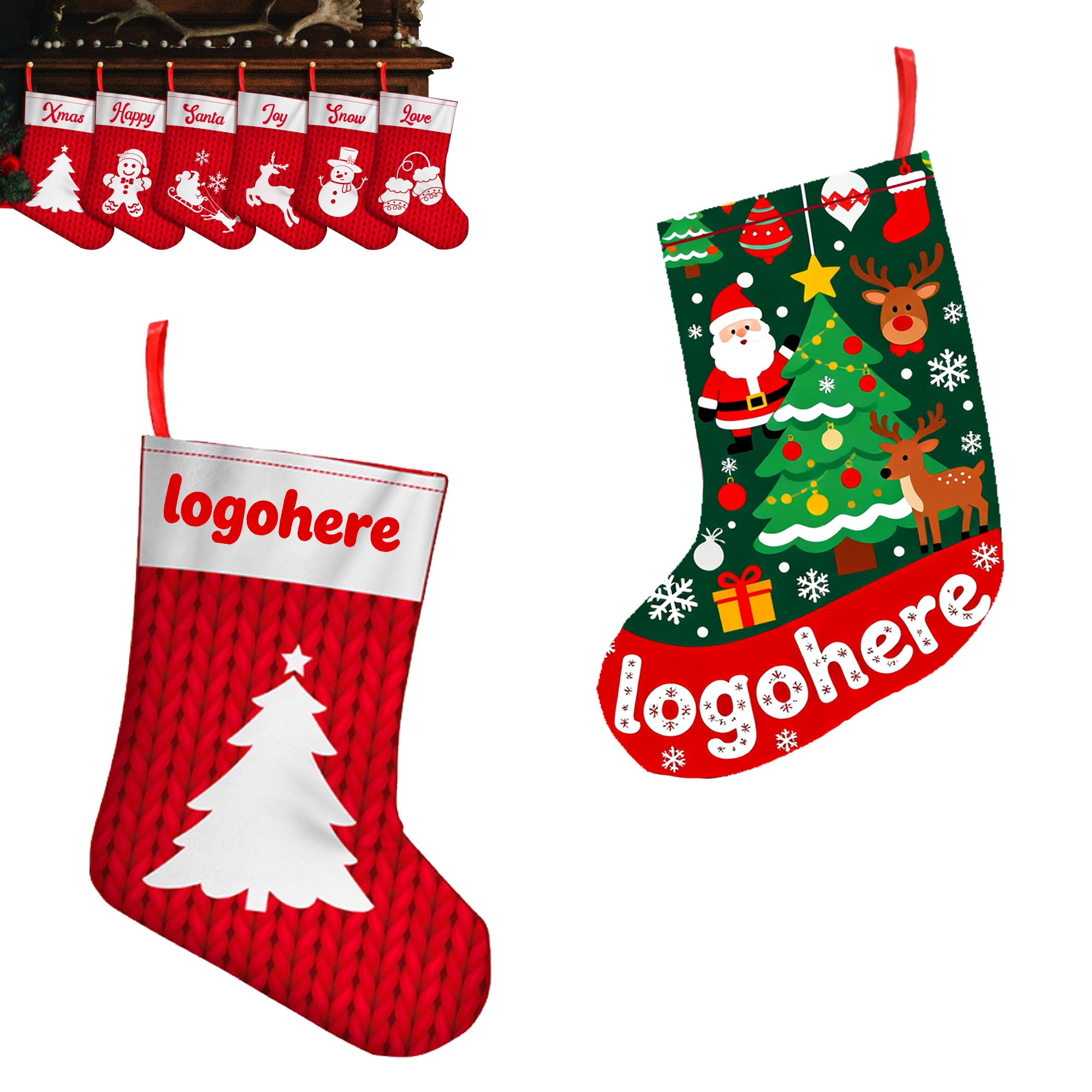Personalized Christmas Stockings Large 4