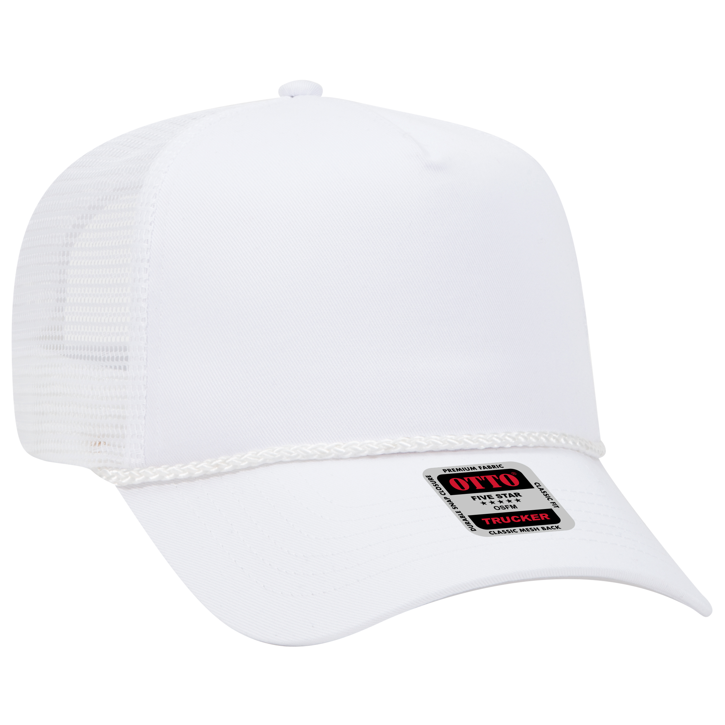 OTTO CAP® 5 Panel Mid Profile Mesh Back Trucker Hat 7