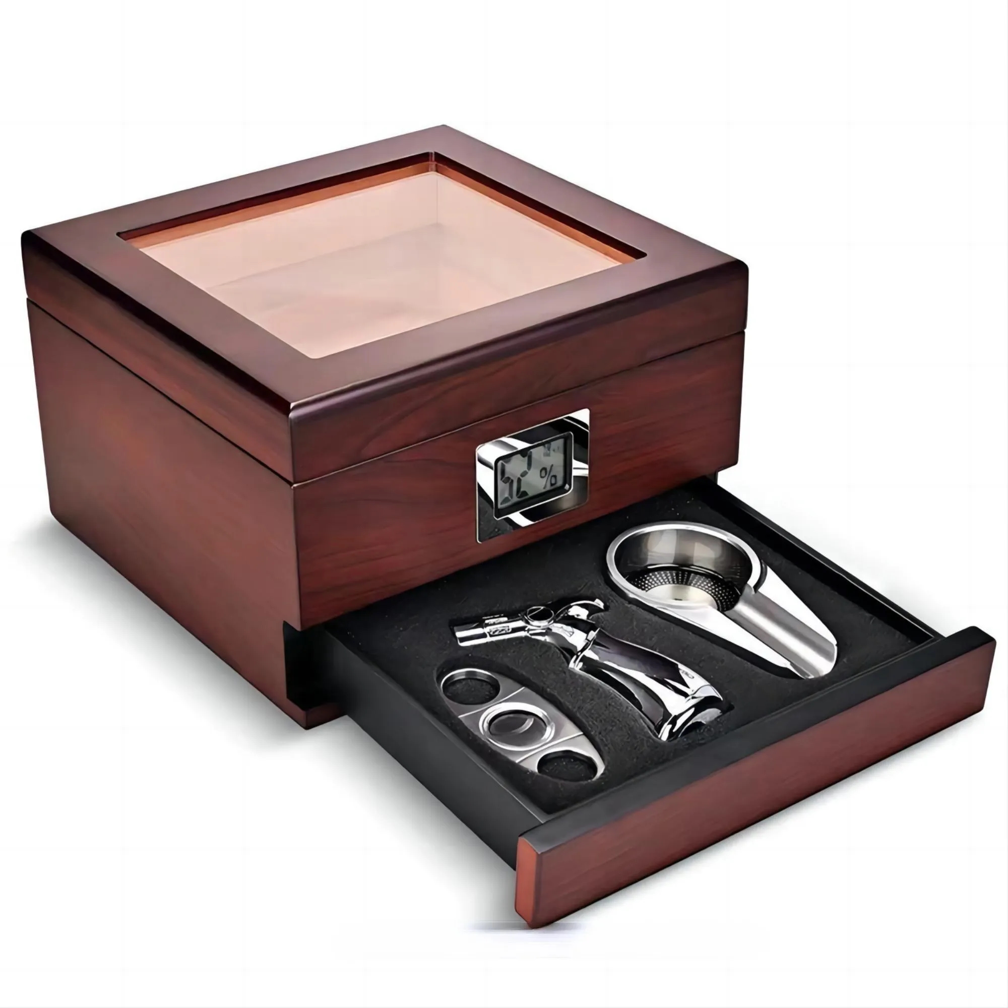 Cedarwood Large Capacity Cigar Storage Box 3
