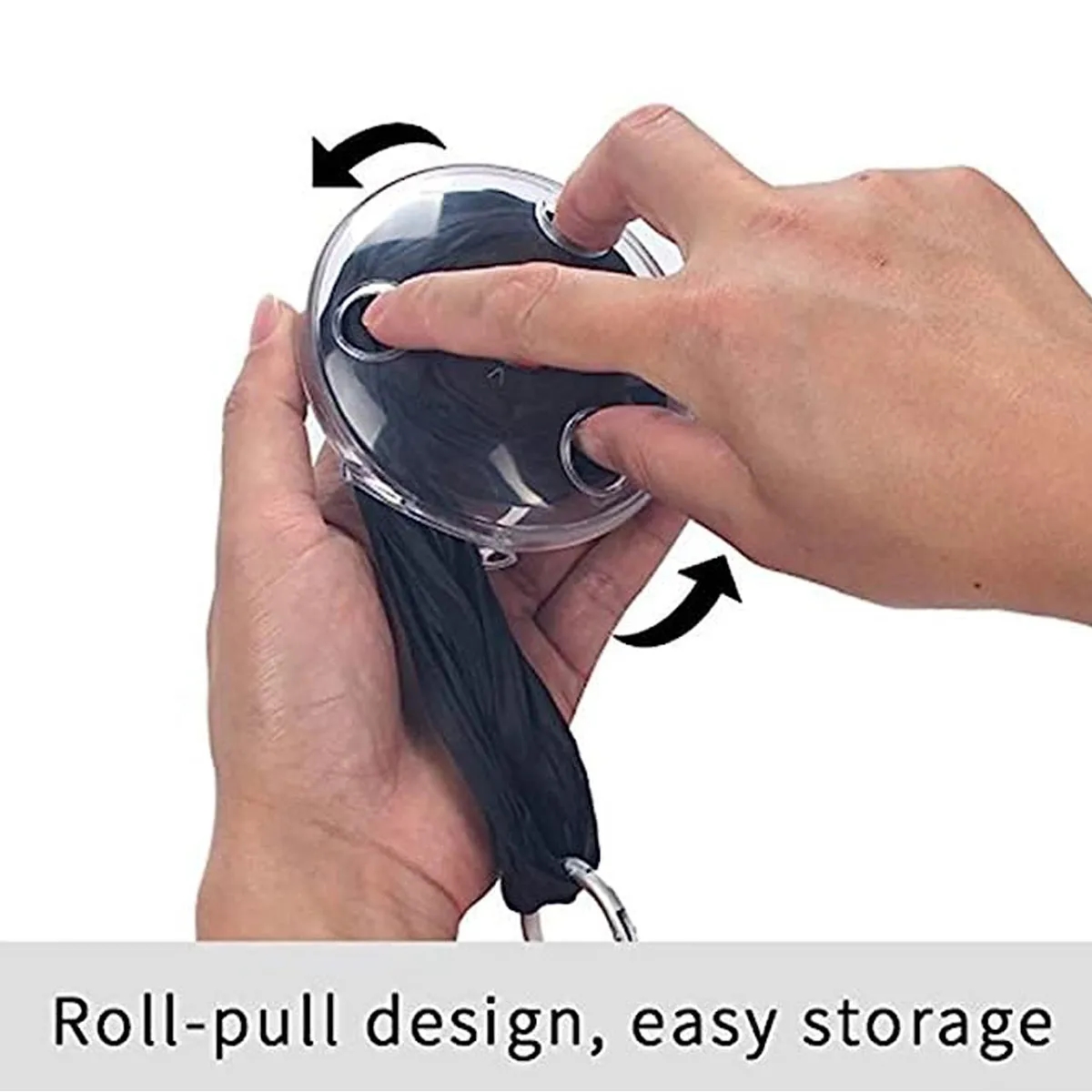 Portable reusable foldable Roll-up shopping crossbody bag 7