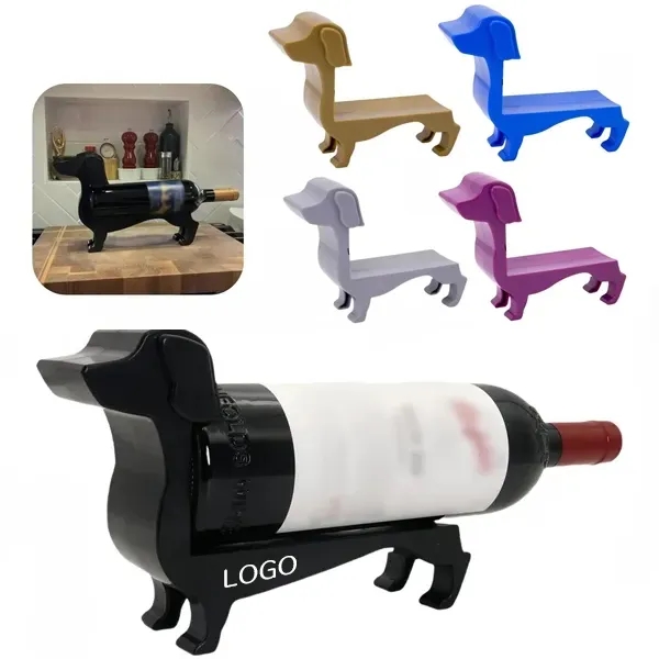 Dog Wine Bottle Holder - Cute Puppy Decorative Wine Rack 4