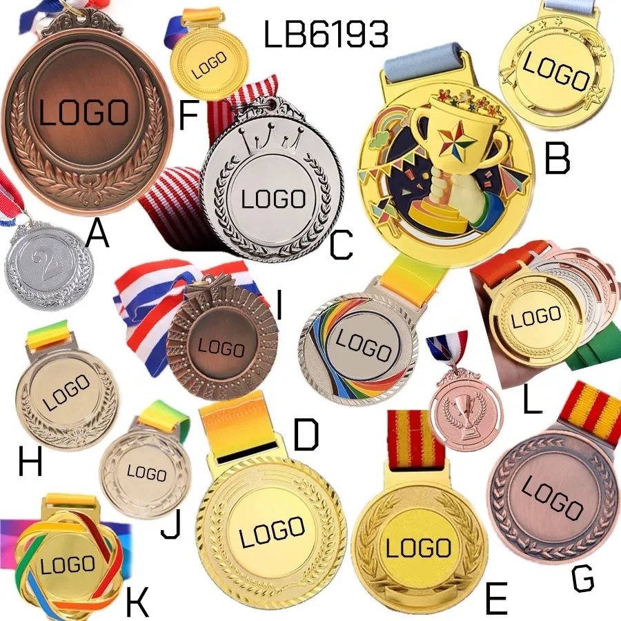 Lot Winner Metal Medals with Neck Ribbons Trophy Award 7