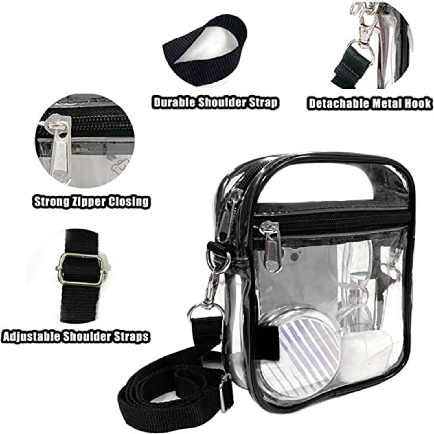 Clear Messenger Bag for Work Business 3