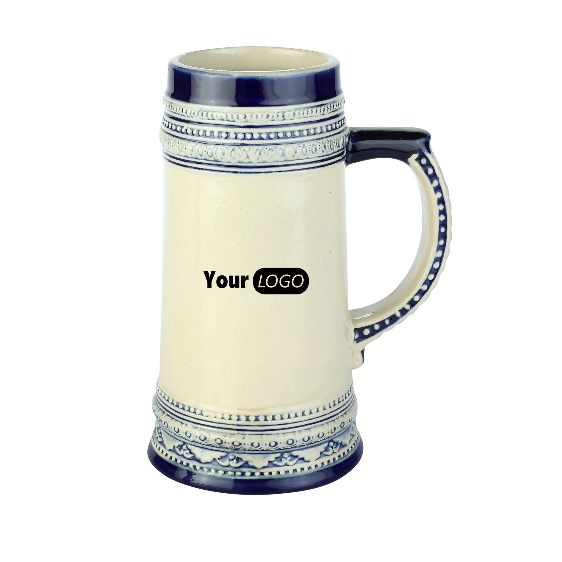 22 oz. Ceramic Beer Mug 2