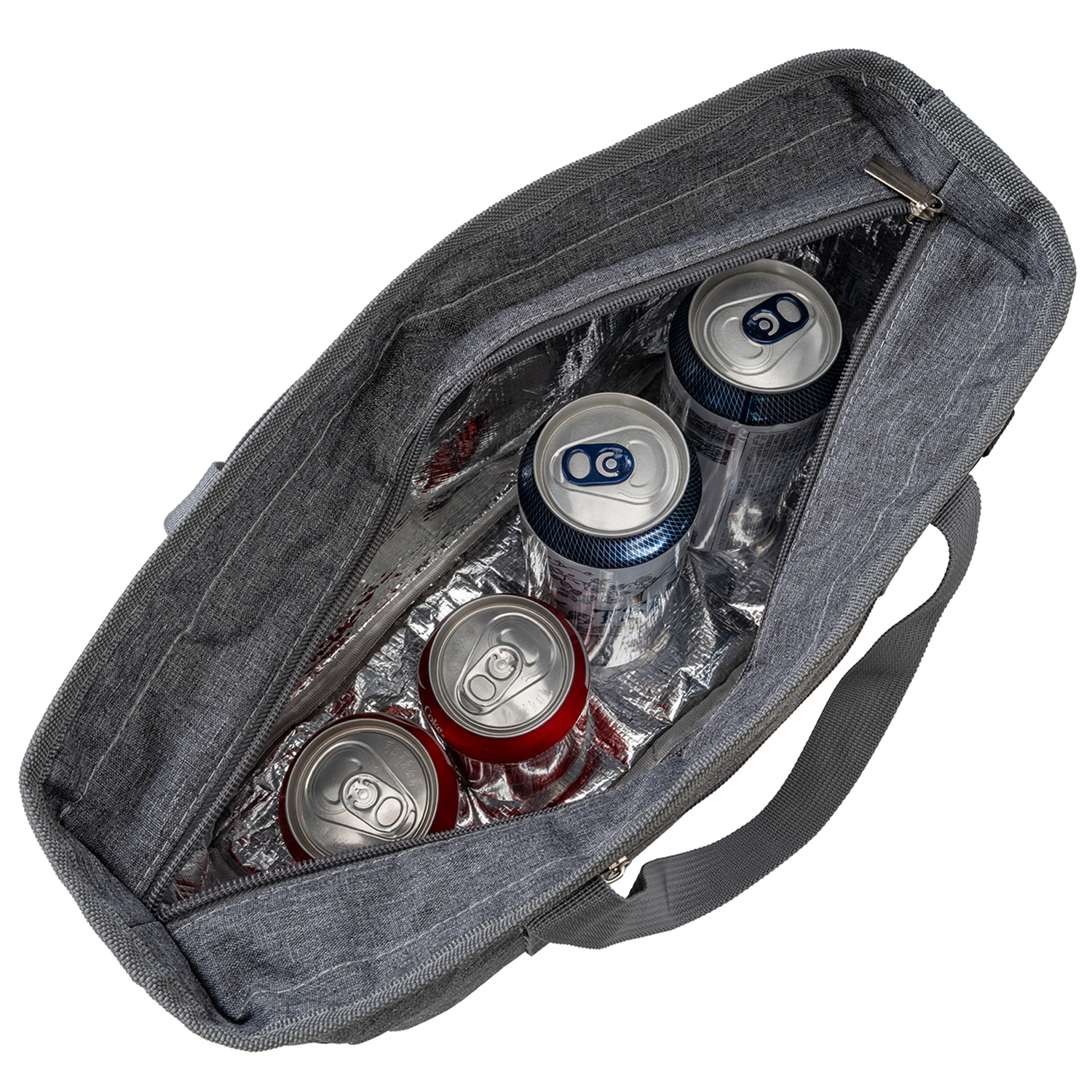 Heather Lite Insulated Lunch Bag with Zipper Pockets 4