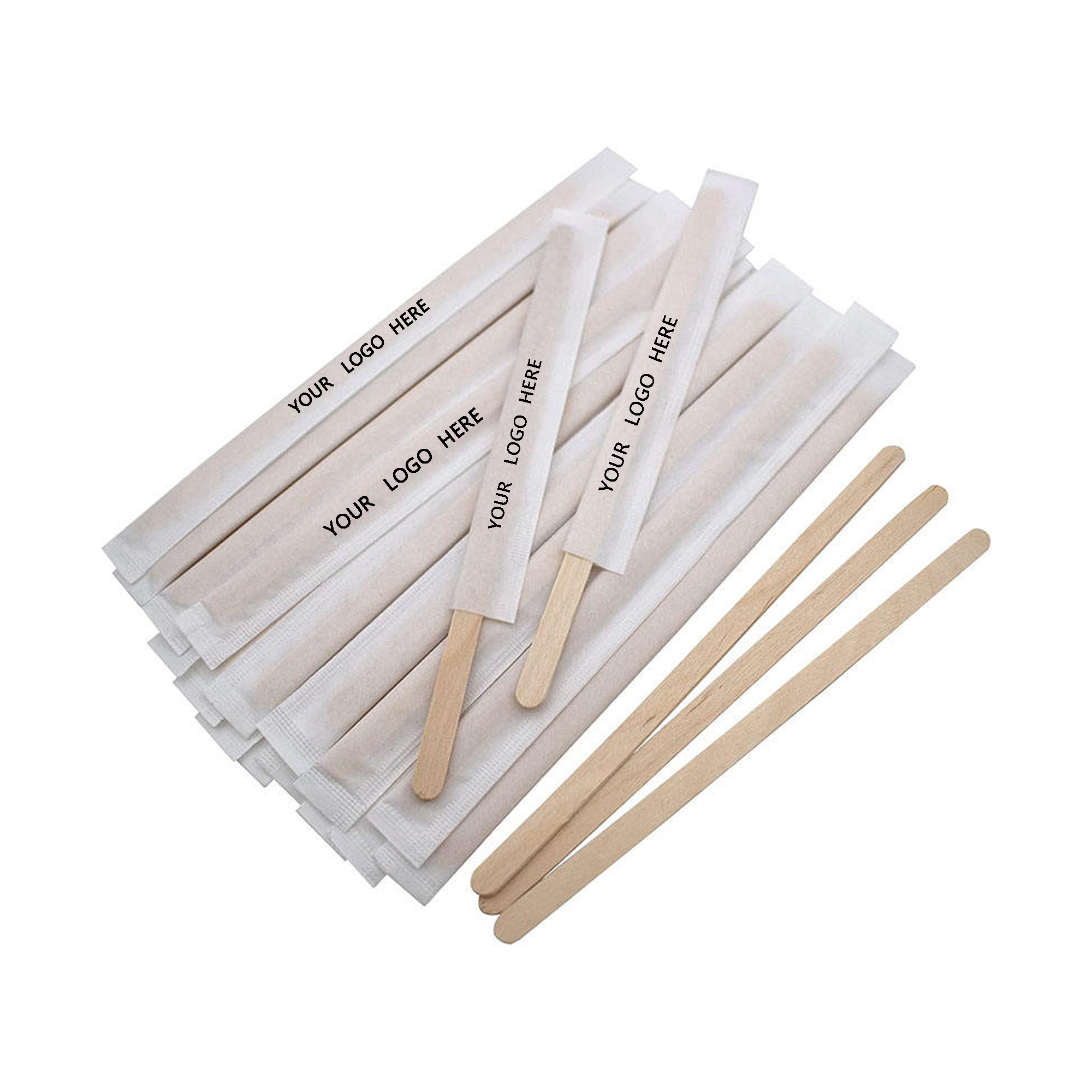 MOQ 100 PCS Custom Wooden Stir Stick 2