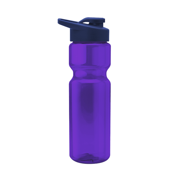 Blazer 28oz Transparent Bike Bottle w/Drink-thru Lid 1665