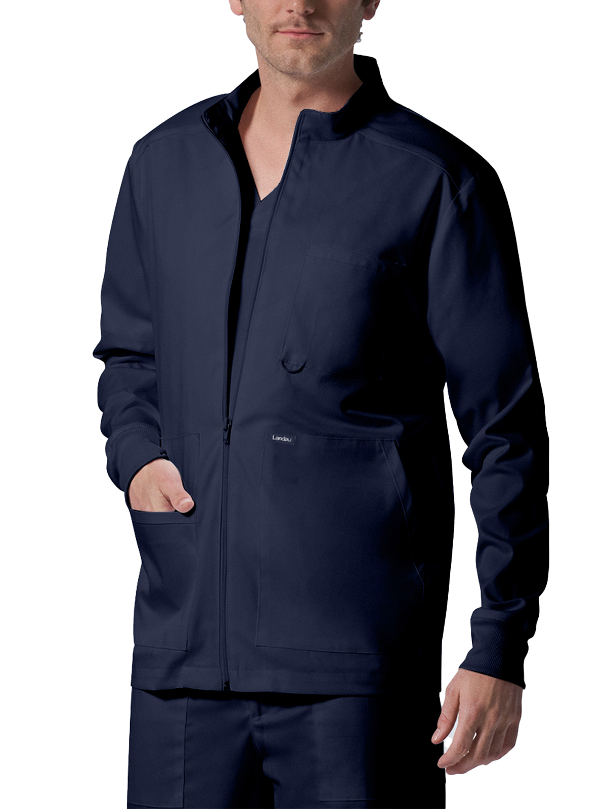 Landau - ProFlex - Men's Four-Pocket Mock Neck Zip-Front Jacket 19
