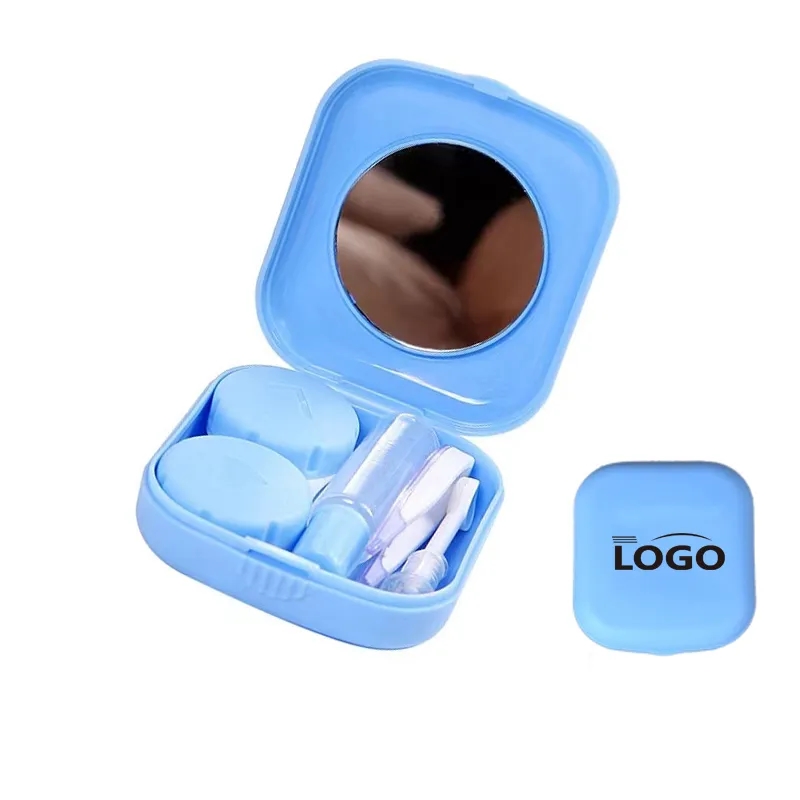 Portable Contact Lens Case Kit with Mirror 1