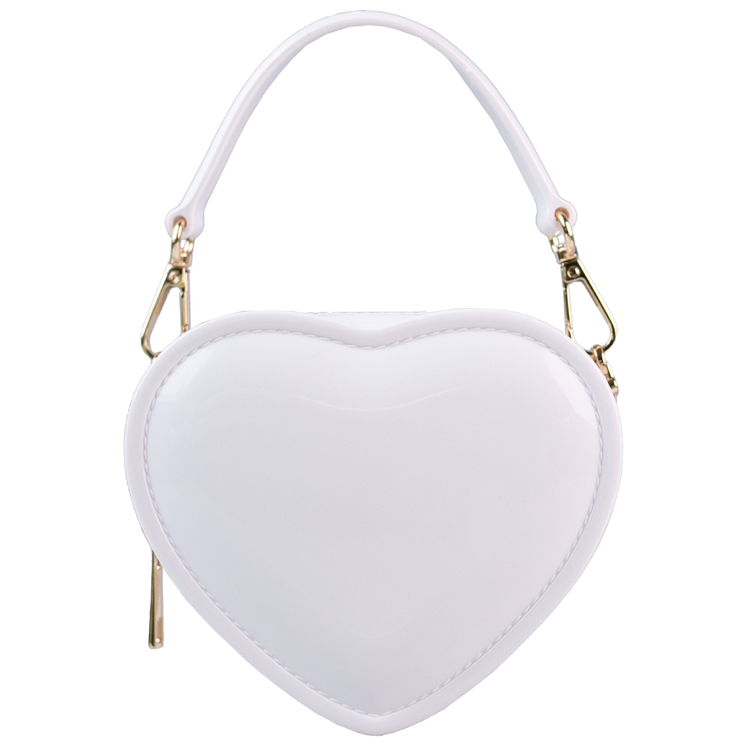 Pvc Mini Heart-Shaped Diagonal Cross Handbag 6