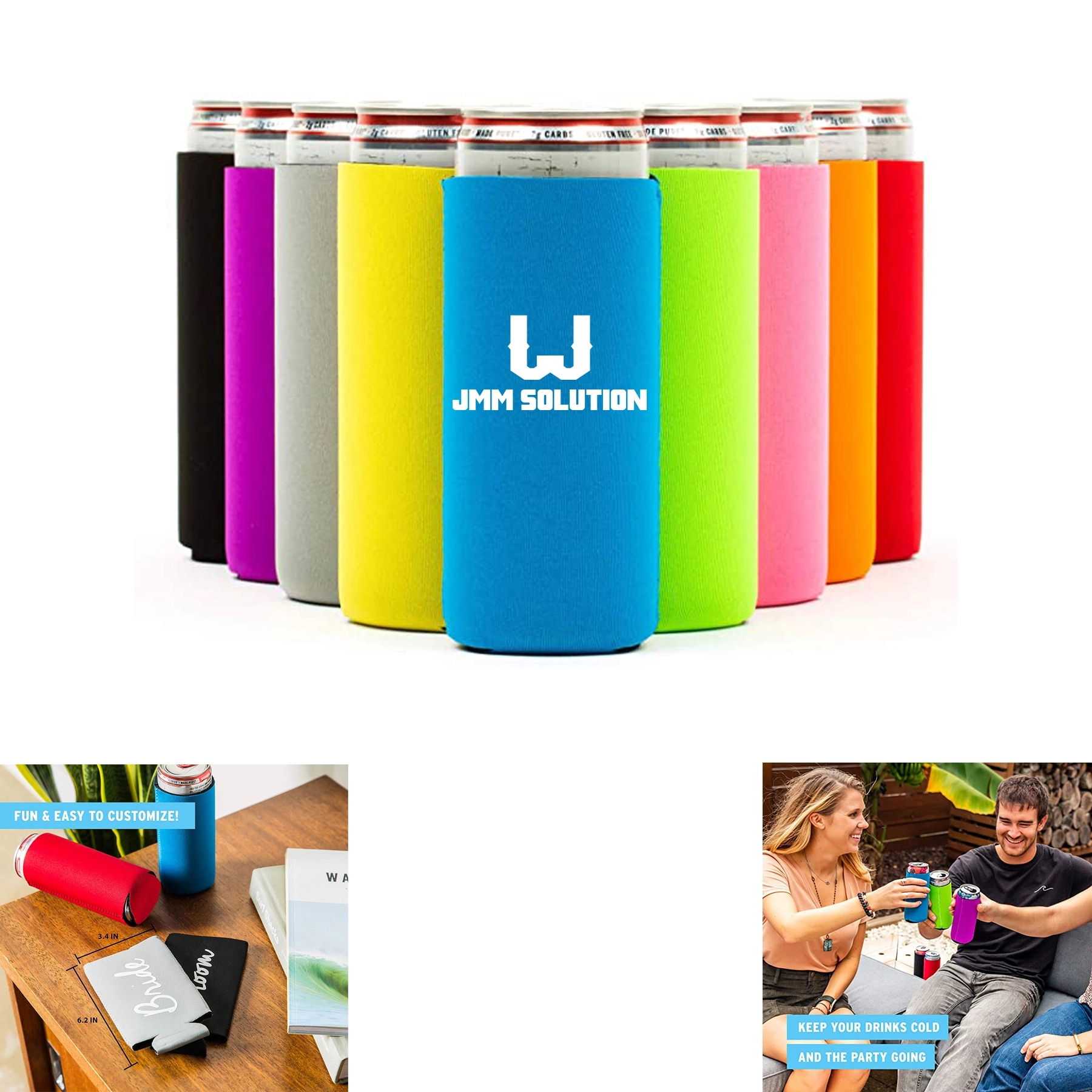 Slim Can Cooler Sleeves 1