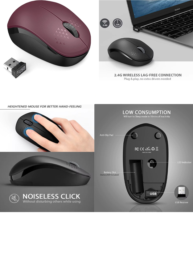iBank ® Wireless Mouse for Laptop, PC, Tablet, Computer and Mac 1