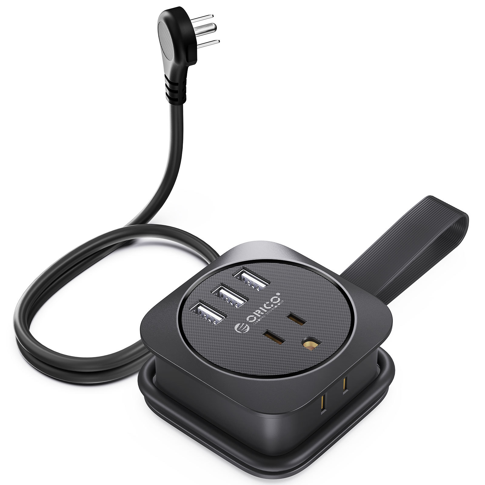 USB Portable and Stowable Travel Power Strip 2