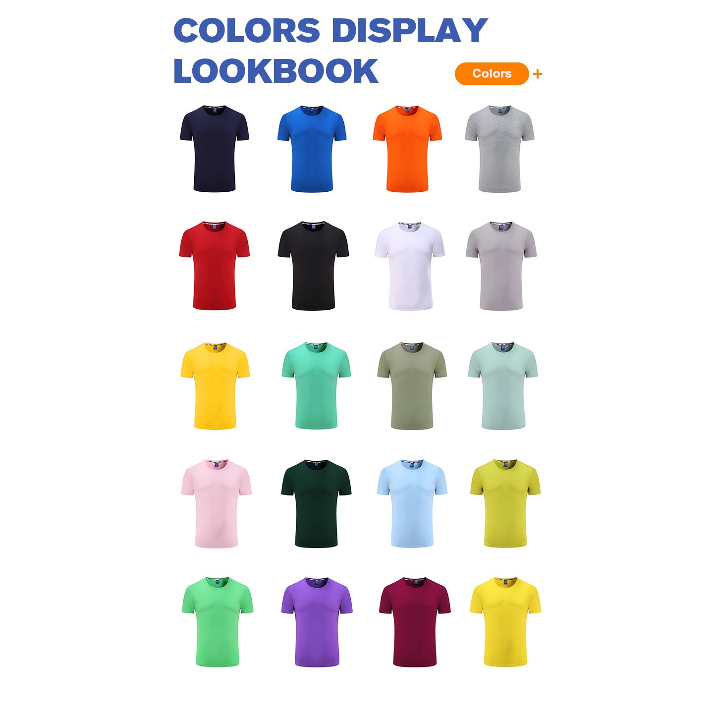 Unisex cotton crewneck T-shirt 180g instock 1