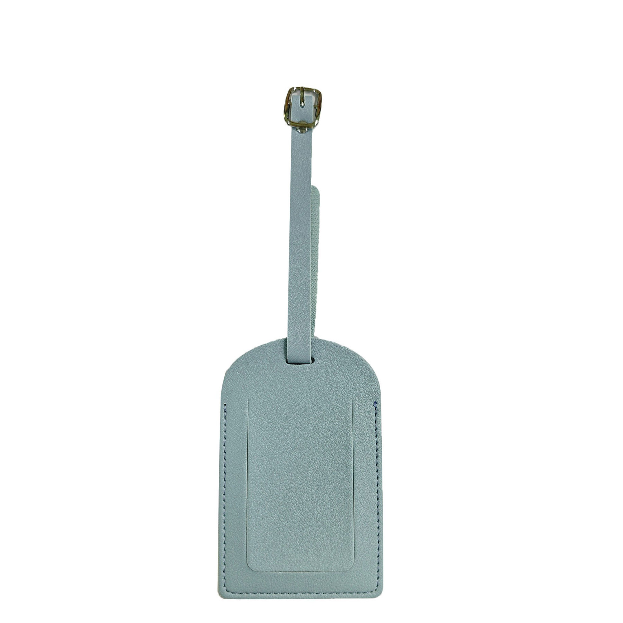 Portable PU Leather Luggage Tag Adjustable Lanyard 4