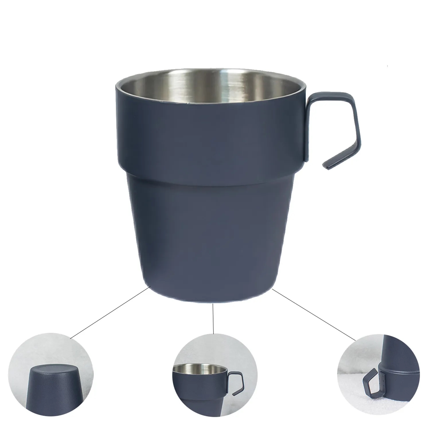Stainless Steel Cup Set 6