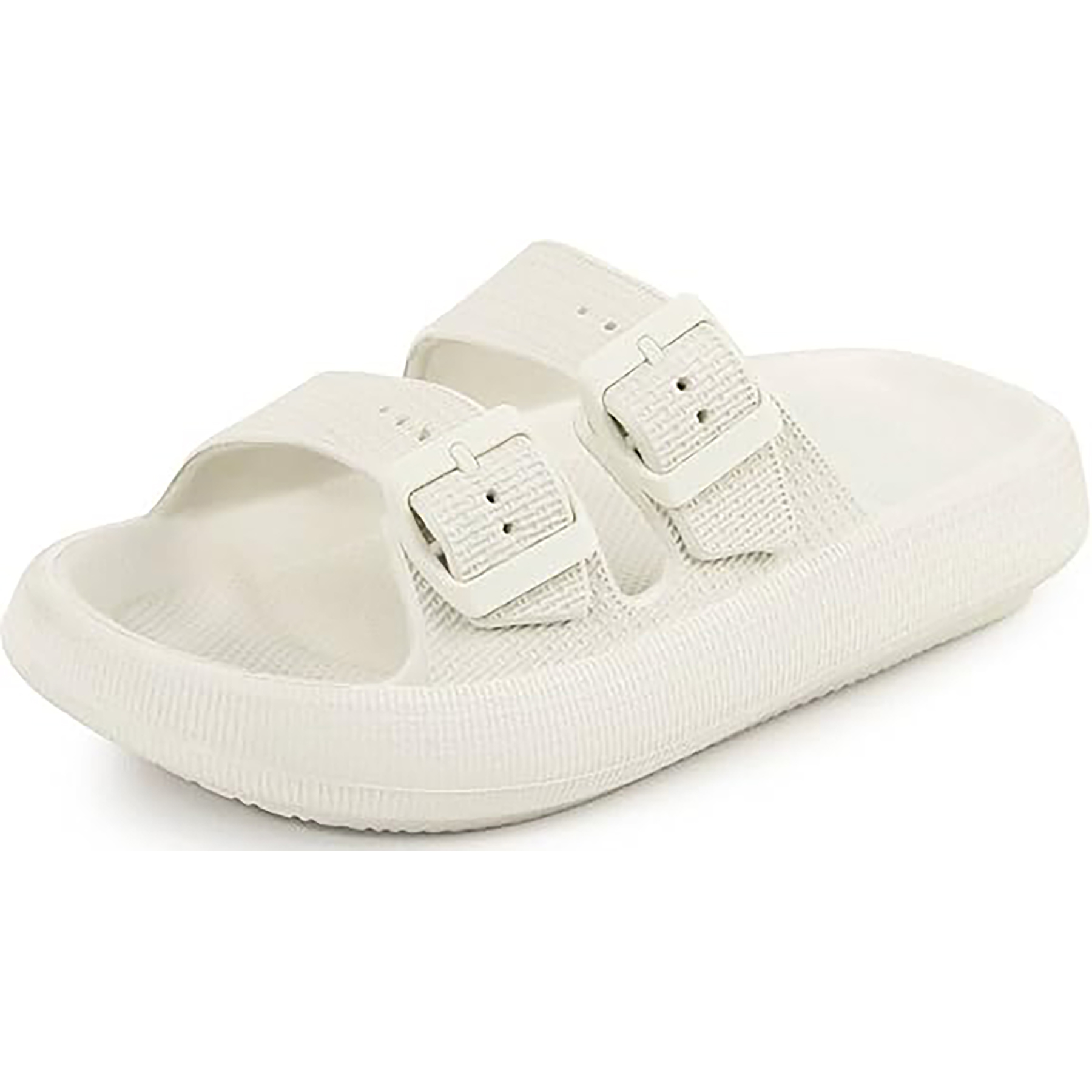 EVA Double Buckle Adjustable Flat Sandals 6