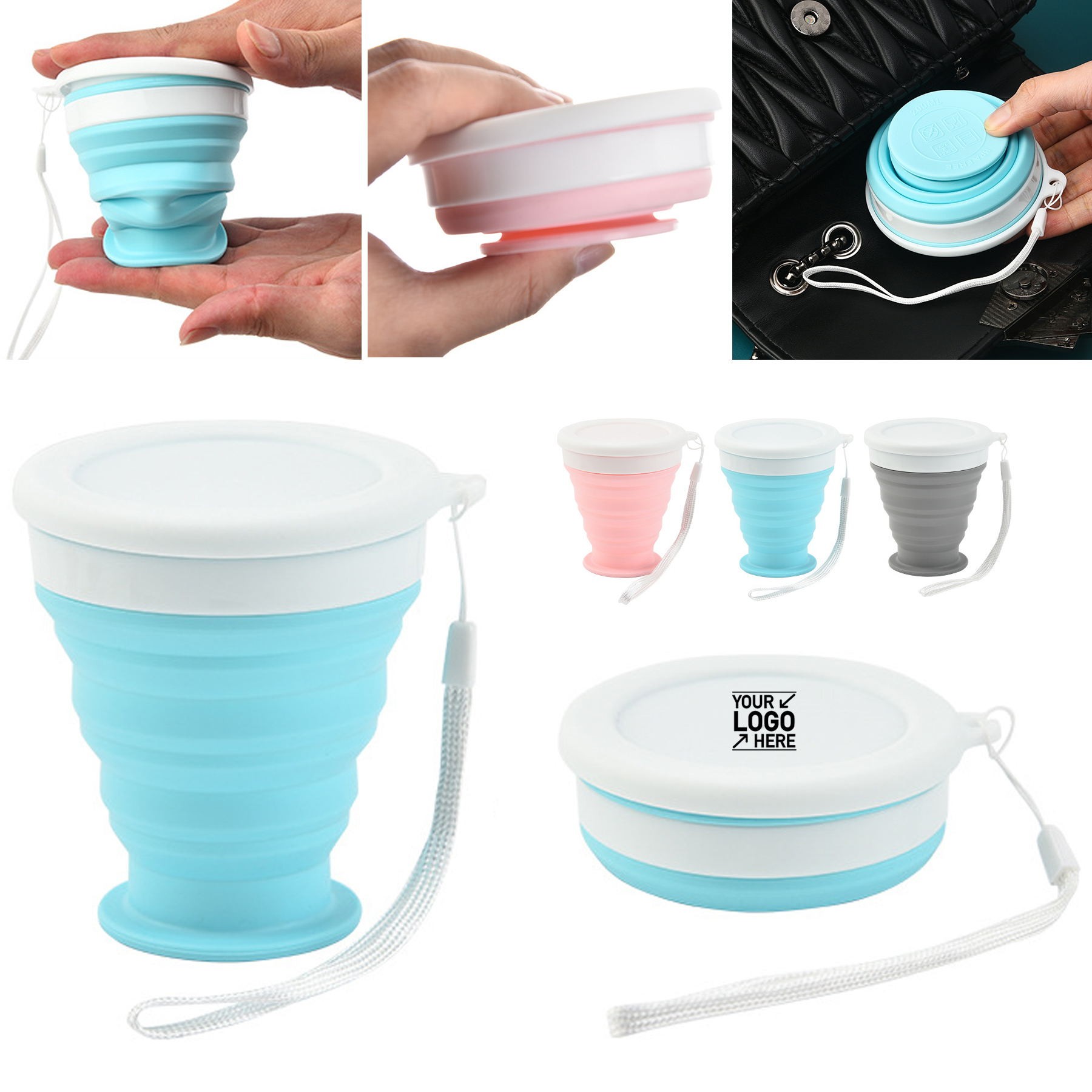 Portable Silicone Retractable Folding Cup 1