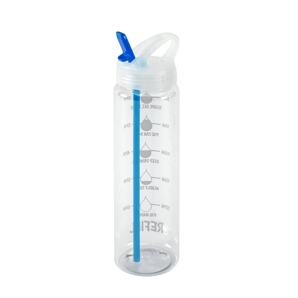 Water Bottle with Flip Up Spout & Hydration Mark  - 32 Oz. 19