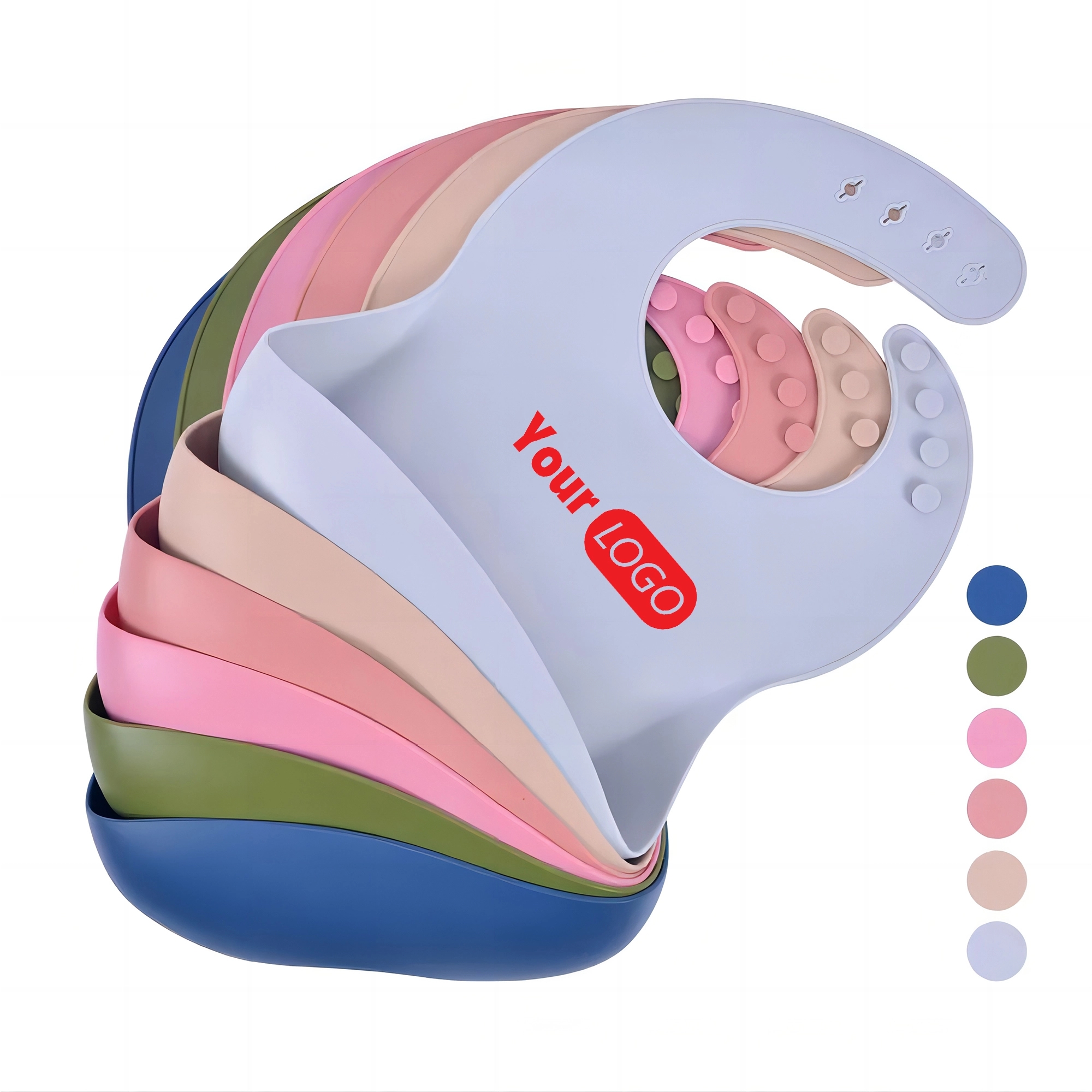 Silicone Baby Bib MOQ 50 PCS 2