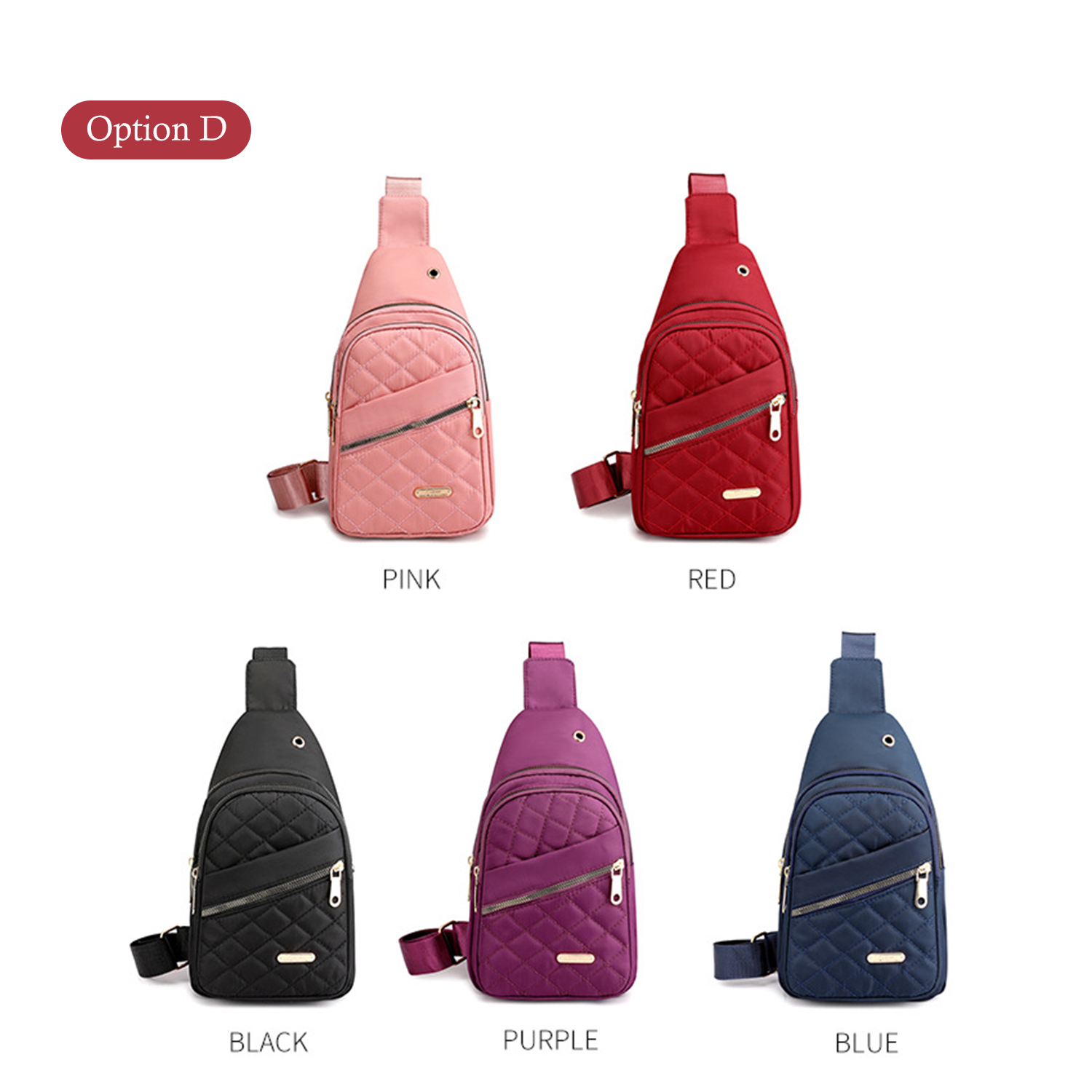 earphone jack water-resistant Nylon Cross Body Sling Bag 8