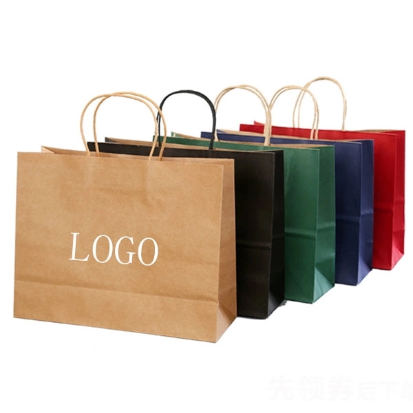 Natural Kraft Paper Shopping Bag with Handles 2