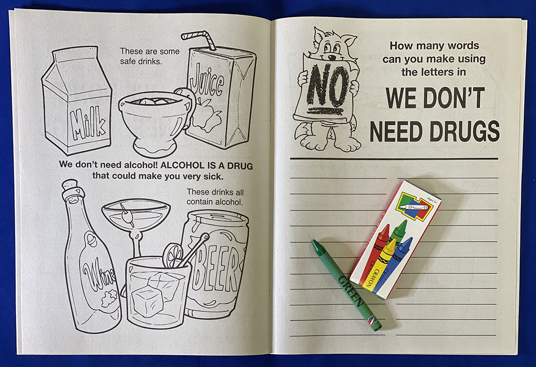 COLORING SET - We Don't Need Drugs Coloring Book Fun Pack 4