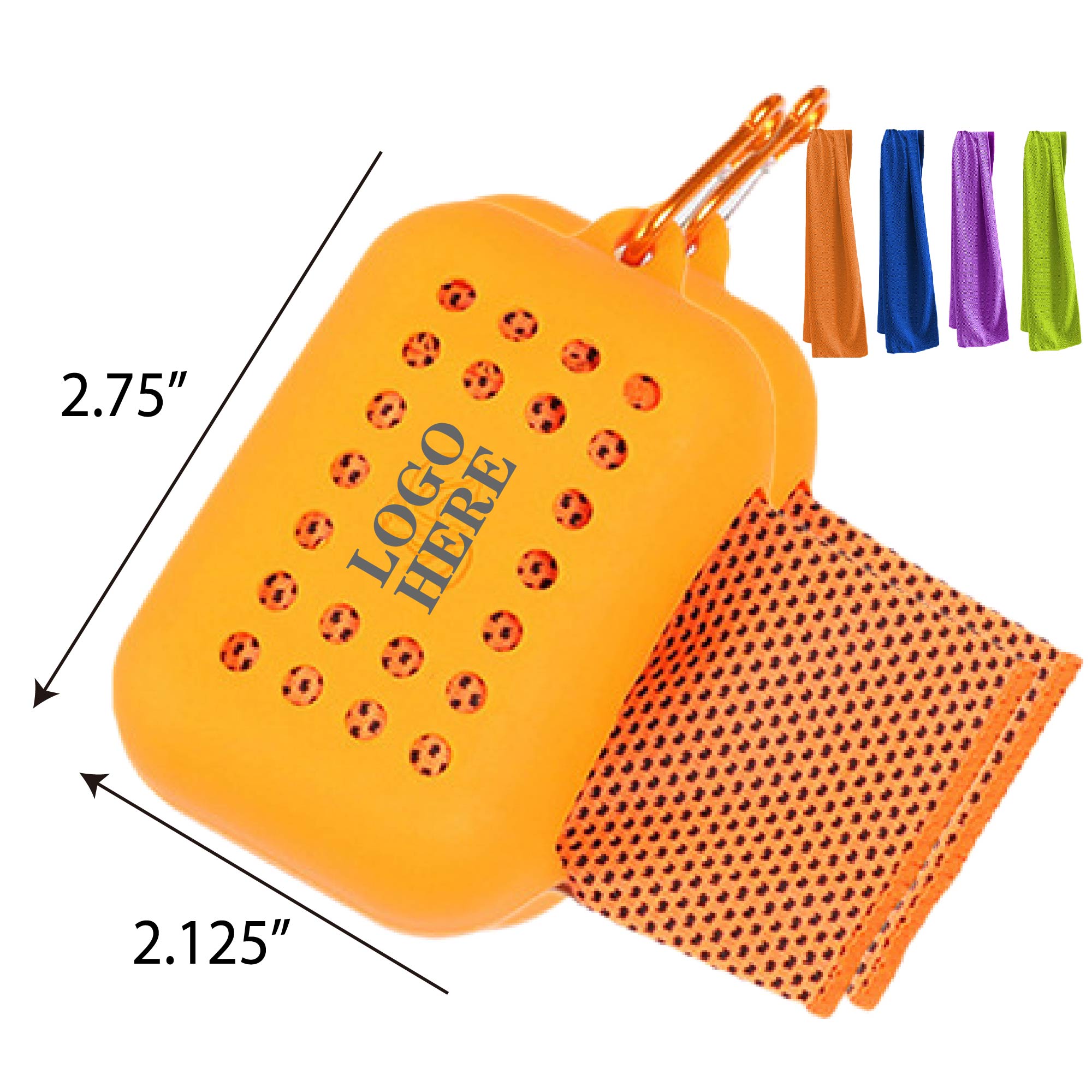 Silicone Case Summer Sports Cooling Towel 2